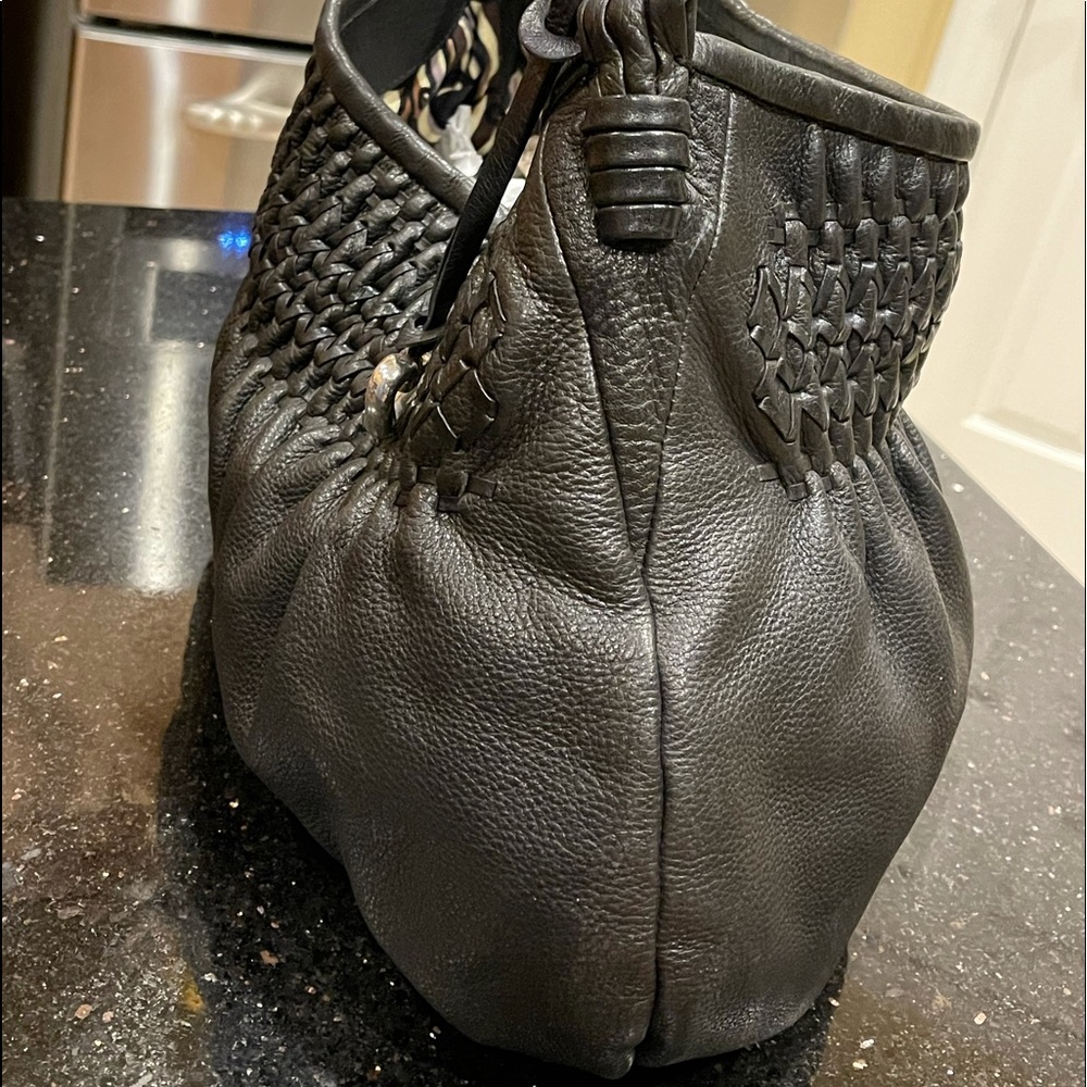 BRIGHTON Black Leather PIA Shoulder Bag - Picture 4 of 12